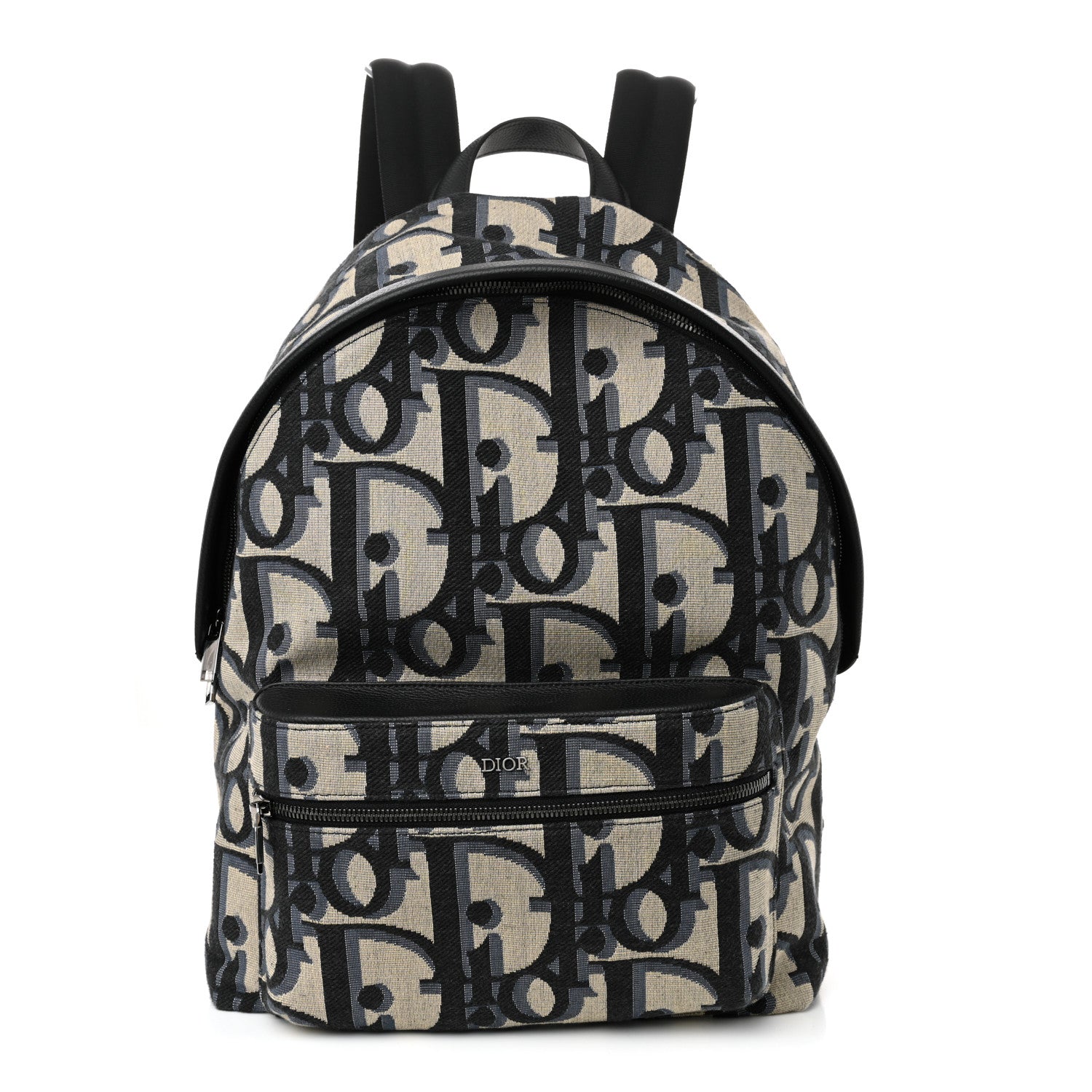 Christian Dior Oblique Maxi Calfskin Rider Kid's Backpack Beige Blue 1 of 9