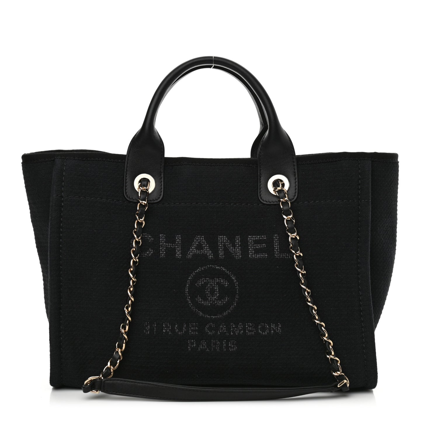 Mixed Fibers Small Deauville Tote Black