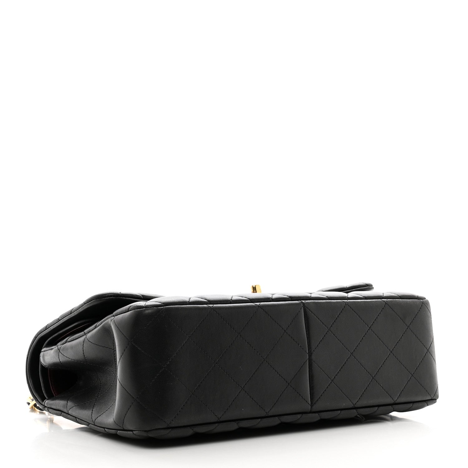 Chanel Lambskin Quilted Jumbo Double Flap Black 4 of 11