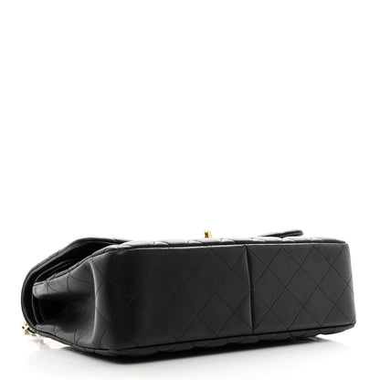 Chanel Lambskin Quilted Jumbo Double Flap Black 4 of 11
