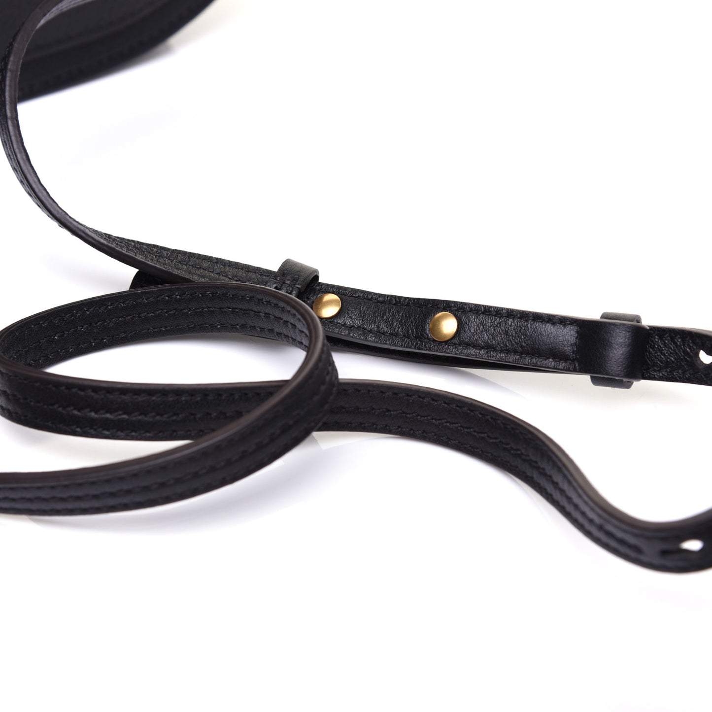 Calfskin Suede Small Nile Bracelet Bag Black