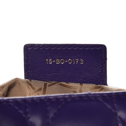 Christian Dior Lambskin Cannage Large Lady Dior Purple 7 of 13