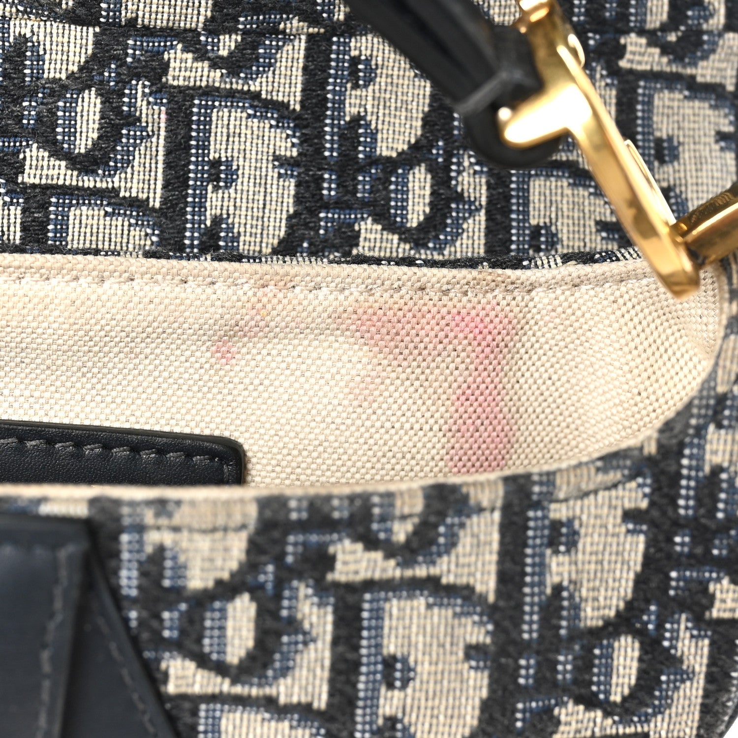 Christian Dior Oblique Mini Saddle Bag Blue 11 of 11