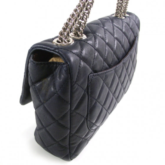 Chanel Washed Lambskin Jumbo Bijoux Chain Flap Navy 7 of 13