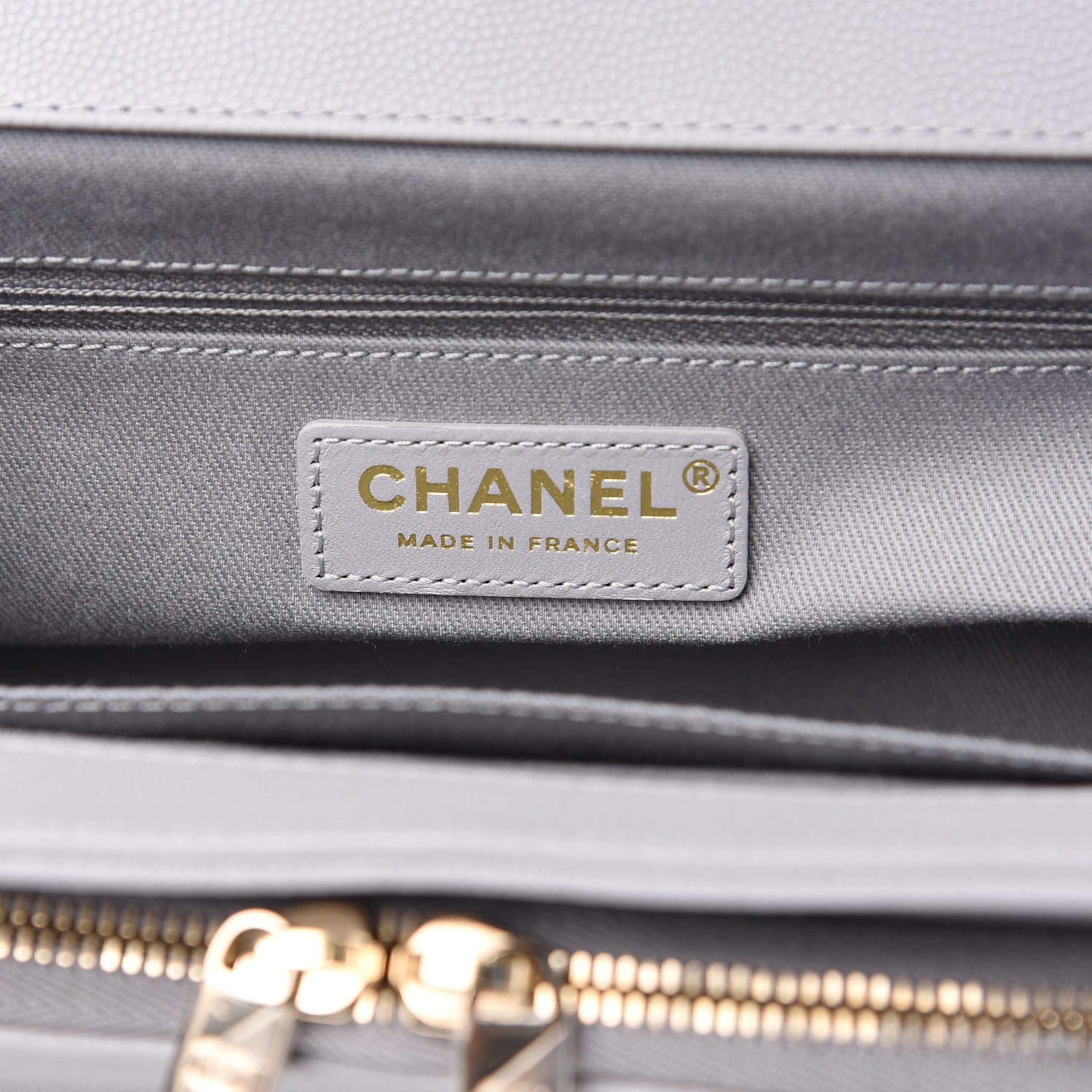 Chanel Caviar Quilted Medium Business Affinity Flap Grey 5 of 10