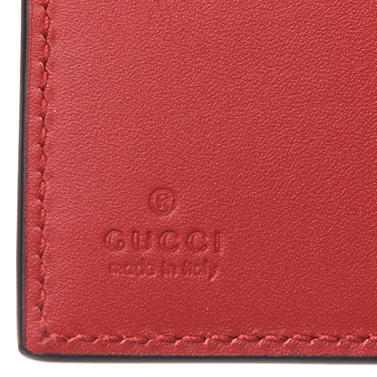 Gucci Calfskin Sylvie Wallet Hibiscus Red 5 of 7