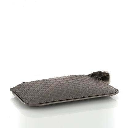 Gucci Calfskin Diamante Embossed Key Case Grey 4 of 7