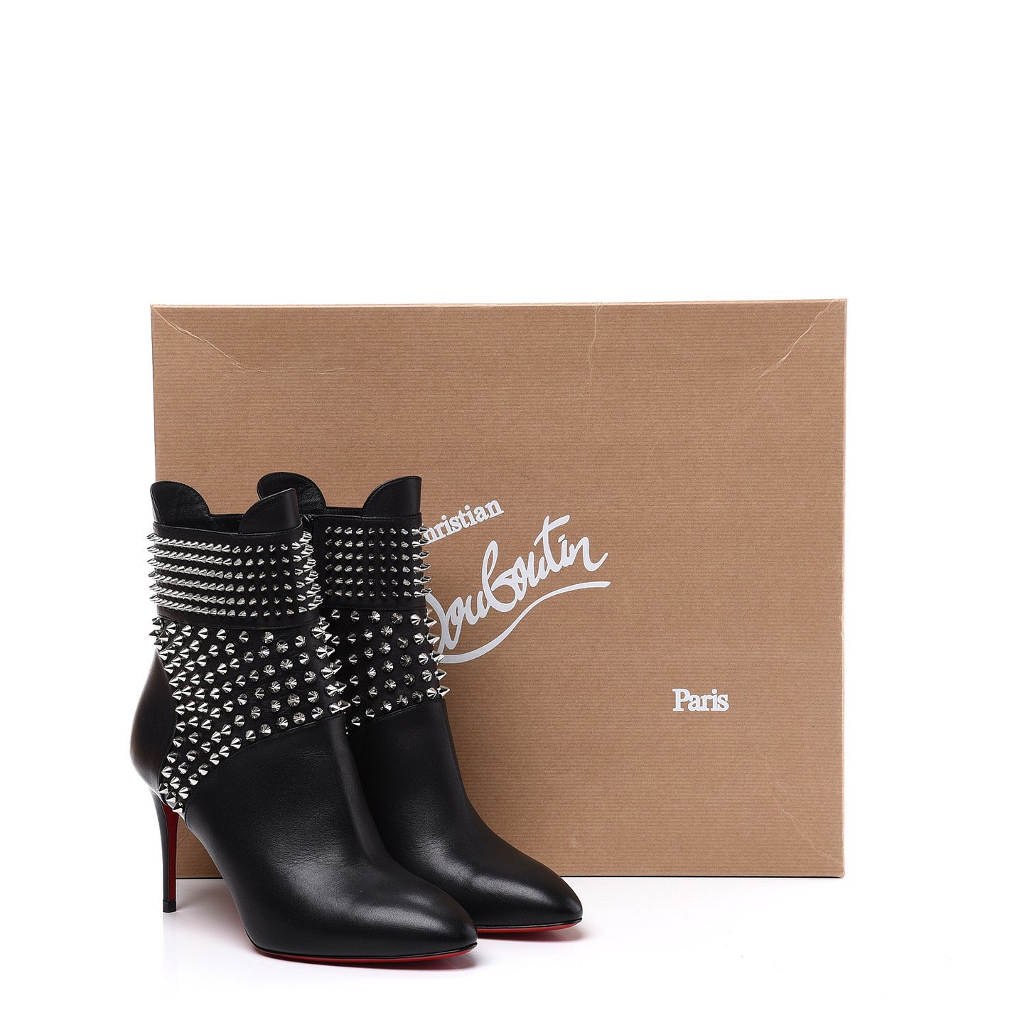 Calfskin Hongroise 85 Ankle Boots 36.5 Black
