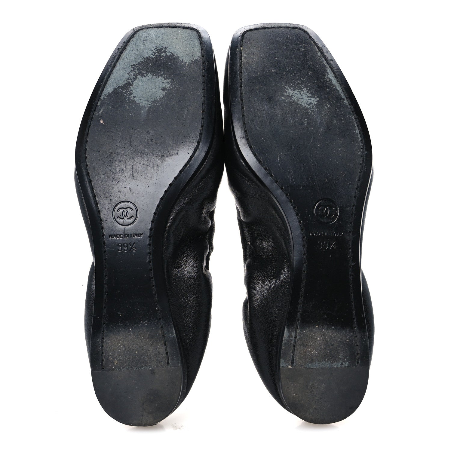 Chanel Lambskin CC Turnlock Ballerina Flats 39.5 Black 6 of 11