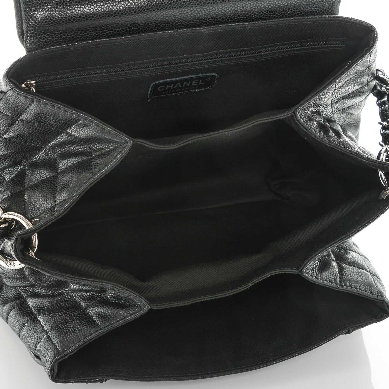 Chanel Caviar Quilted Timeless Accordion Flap Black 5 of 7