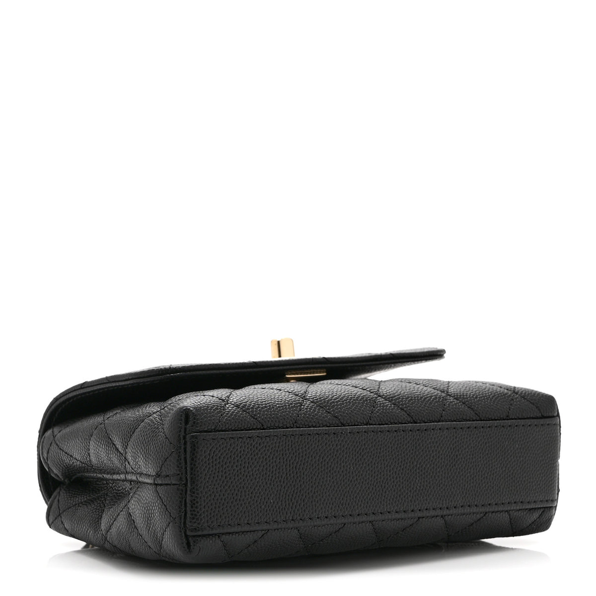 Chanel Caviar Quilted Coco Handle Clutch With Chain Black 4 of 10