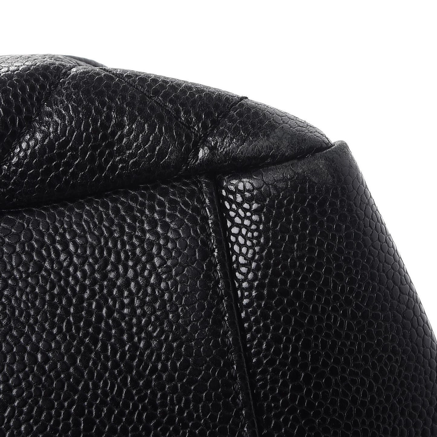 Caviar Quilted Grand Shopping Tote GST Black