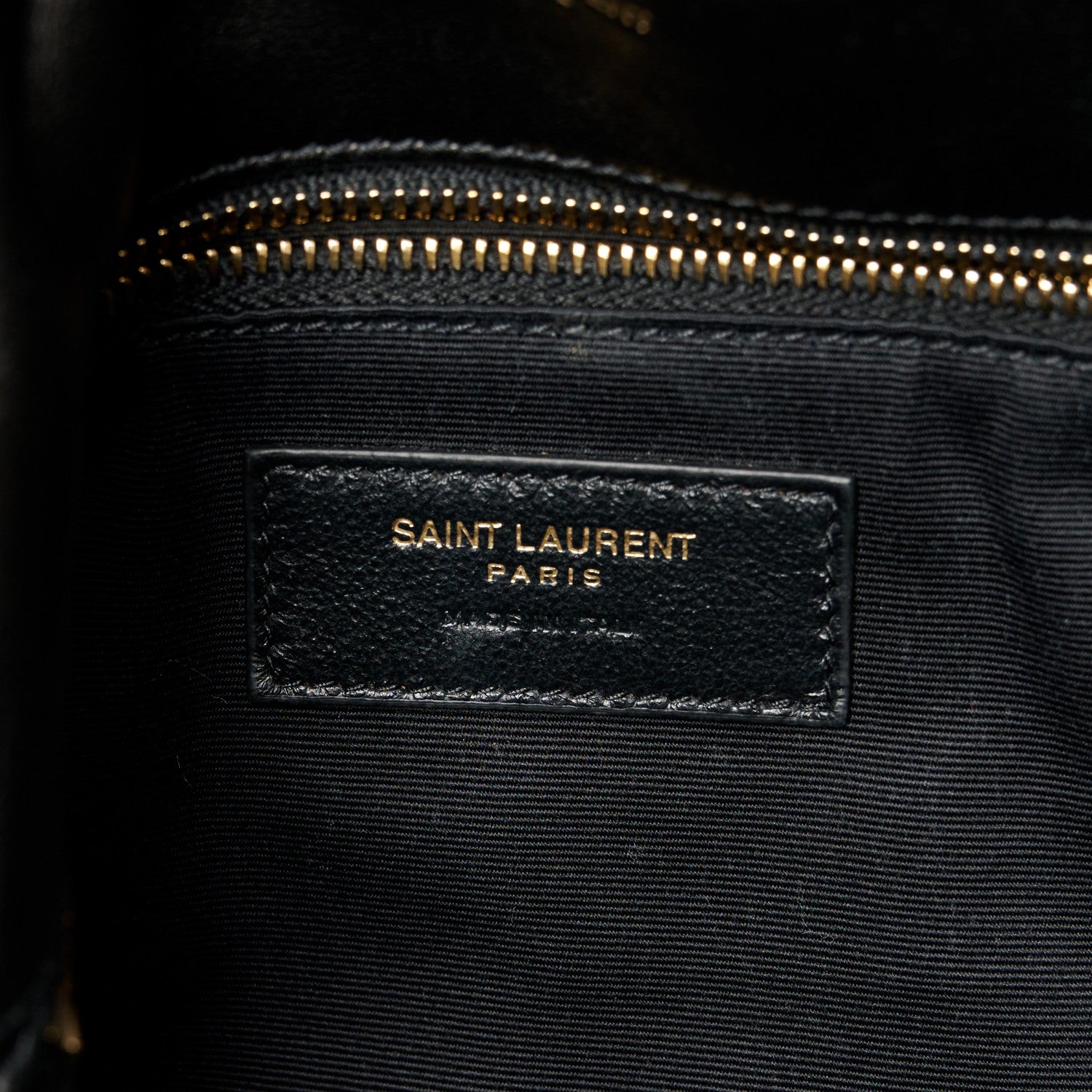 Saint Laurent Lambskin Quilted Medium Loulou Puffer Monogram Chain Satchel Black 6 of 11