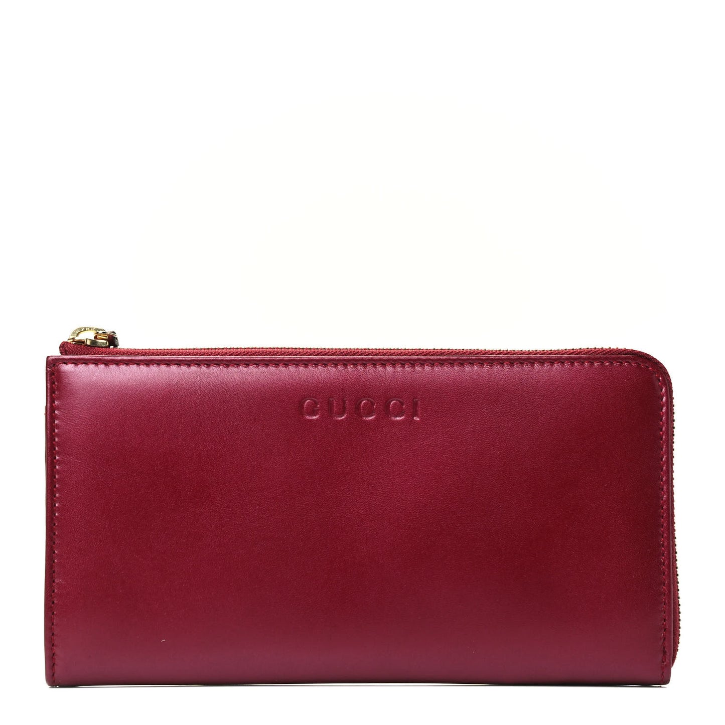 Smooth Calfskin Donna Long Wallet Red