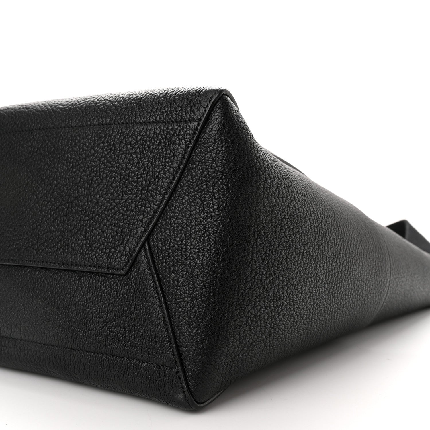 Celine Soft Grained Calfskin Sangle Bucket Bag Black 10 of 10