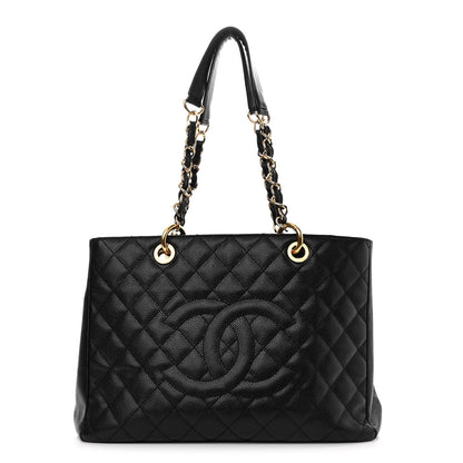 Chanel Caviar Quilted Grand Shopping Tote GST Black 1 of 10