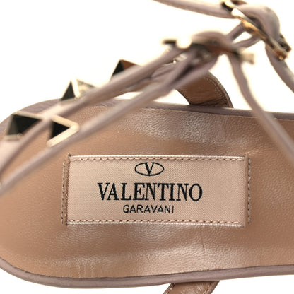 Valentino Garavani Patent Nappa Rockstud Ankle Strap 65mm Pumps 38 Poudre 6 of 7