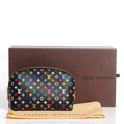 Louis Vuitton Monogram Multicolor Cosmetic Pouch Black Grenade 8 of 8