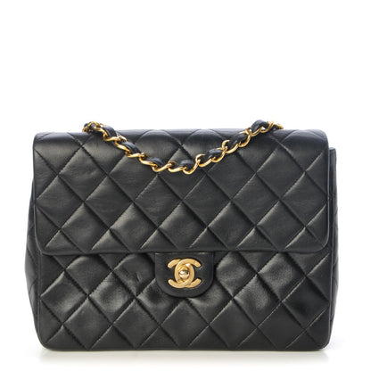 Chanel Lambskin Quilted Small Single Flap Black 1 of 8