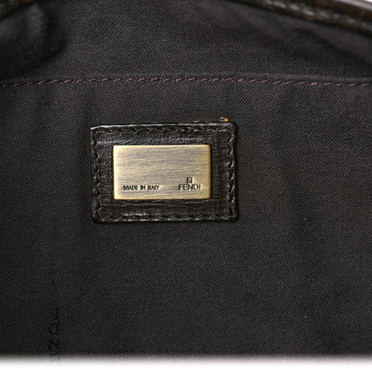 Fendi Zucca B Bis Flap Bag Tobacco Castagna 5 of 6
