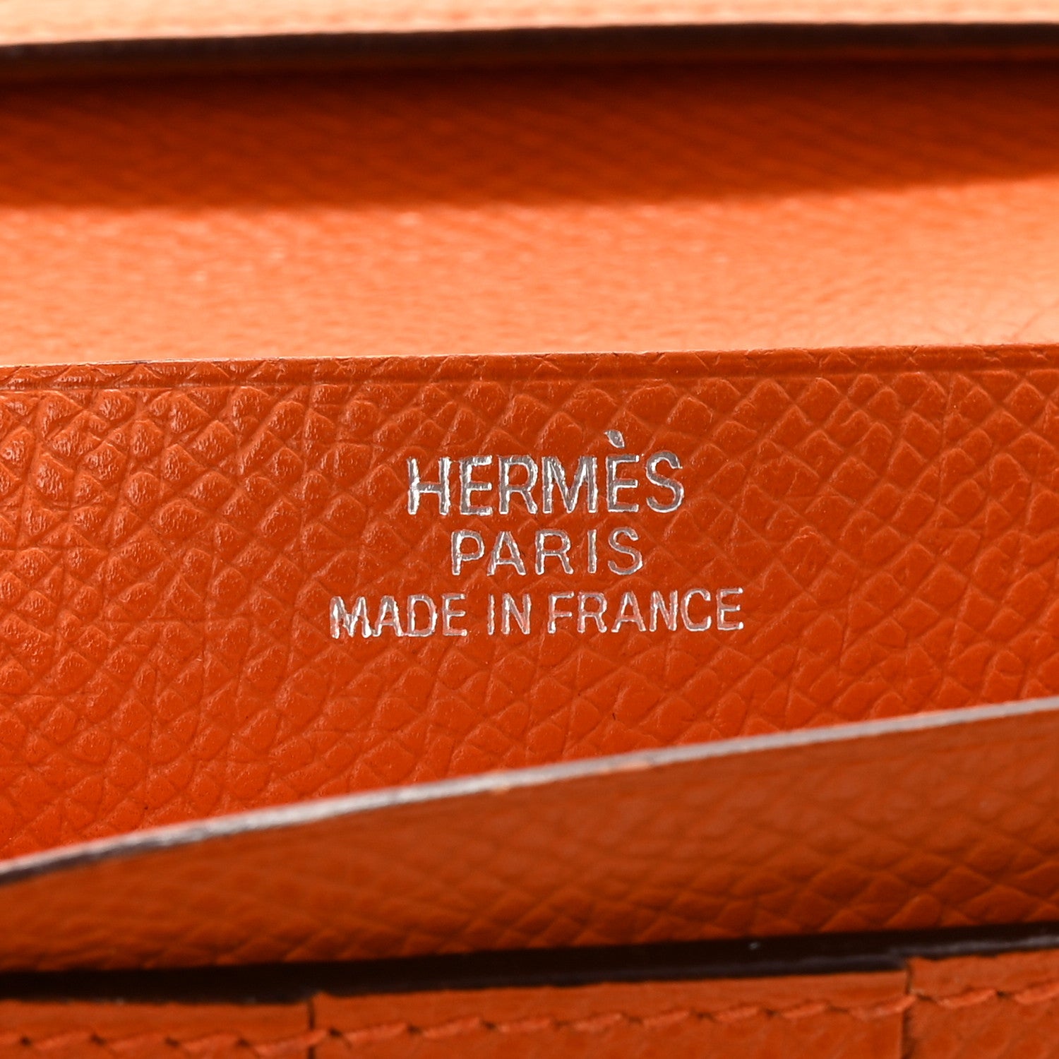 Hermes Epsom Bearn Gusset Wallet Orange 6 of 11