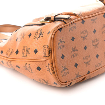 MCM Visetos Medium Essentials Shopper Tote Cognac 10 of 11
