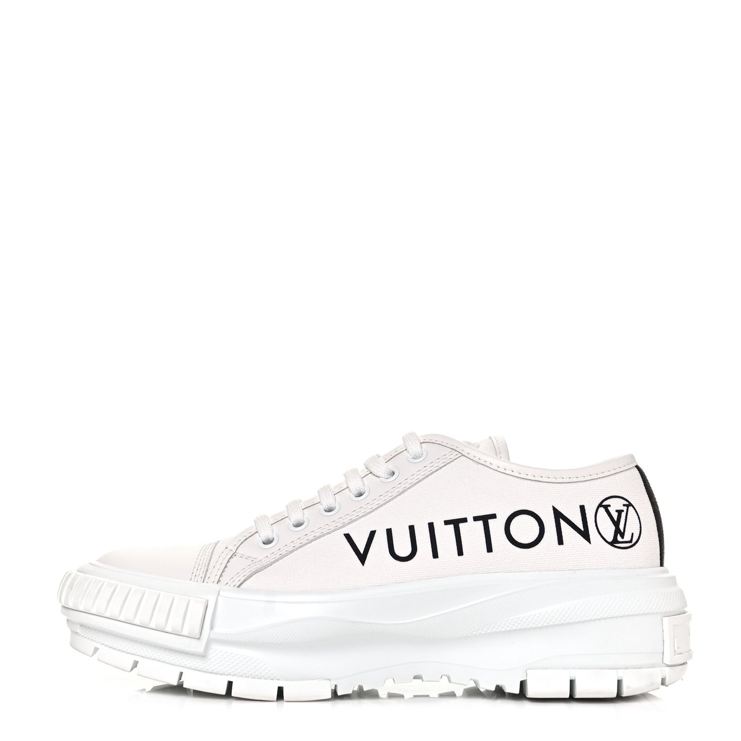 Canvas LV Squad Sneakers 37.5 White