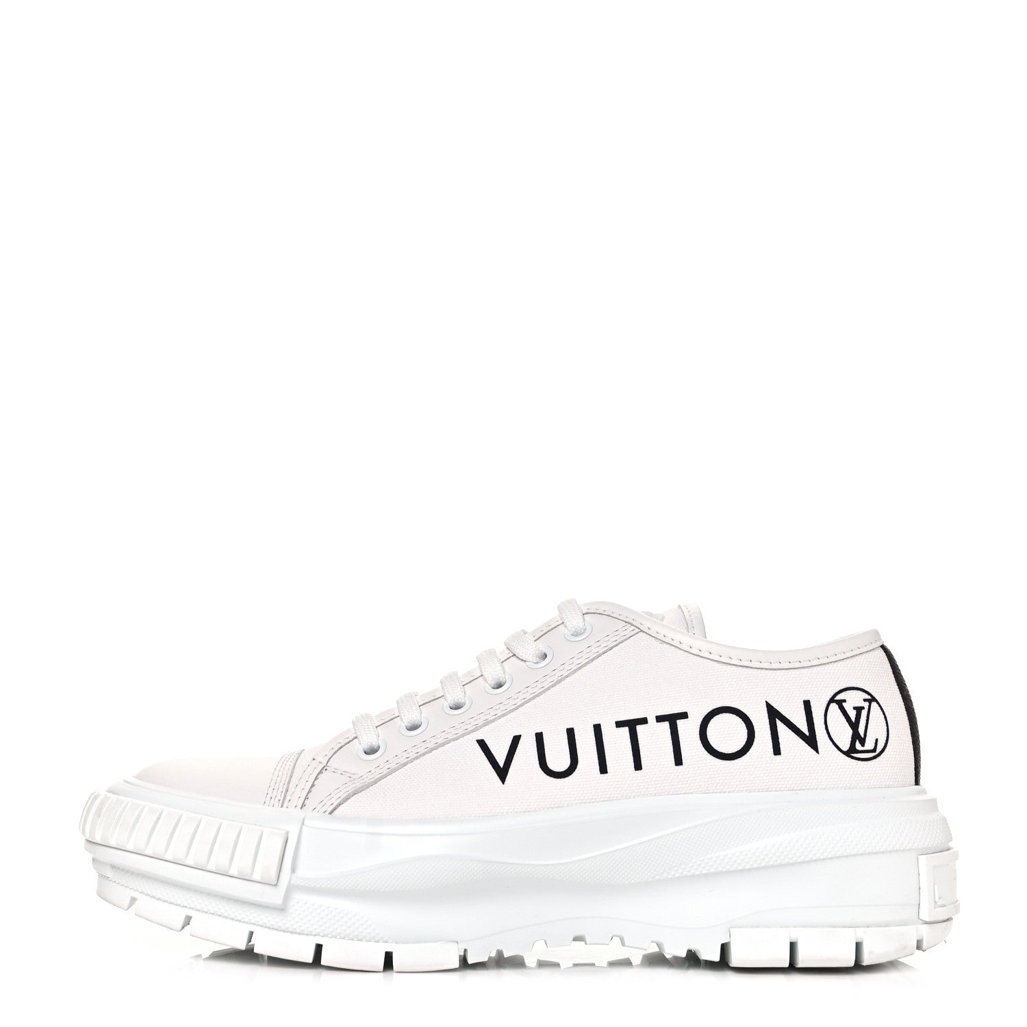 Louis Vuitton Canvas LV Squad Sneakers 37.5 White 1 of 11