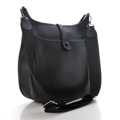 Hermes Taurillon Clemence Evelyne III GM Black 3 of 7