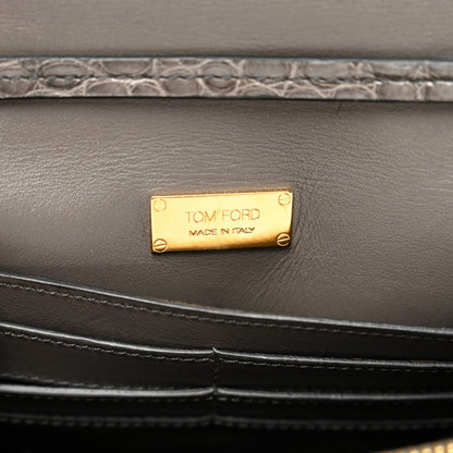 Tom Ford Alligator Natalia Bag Graphite 6 of 8