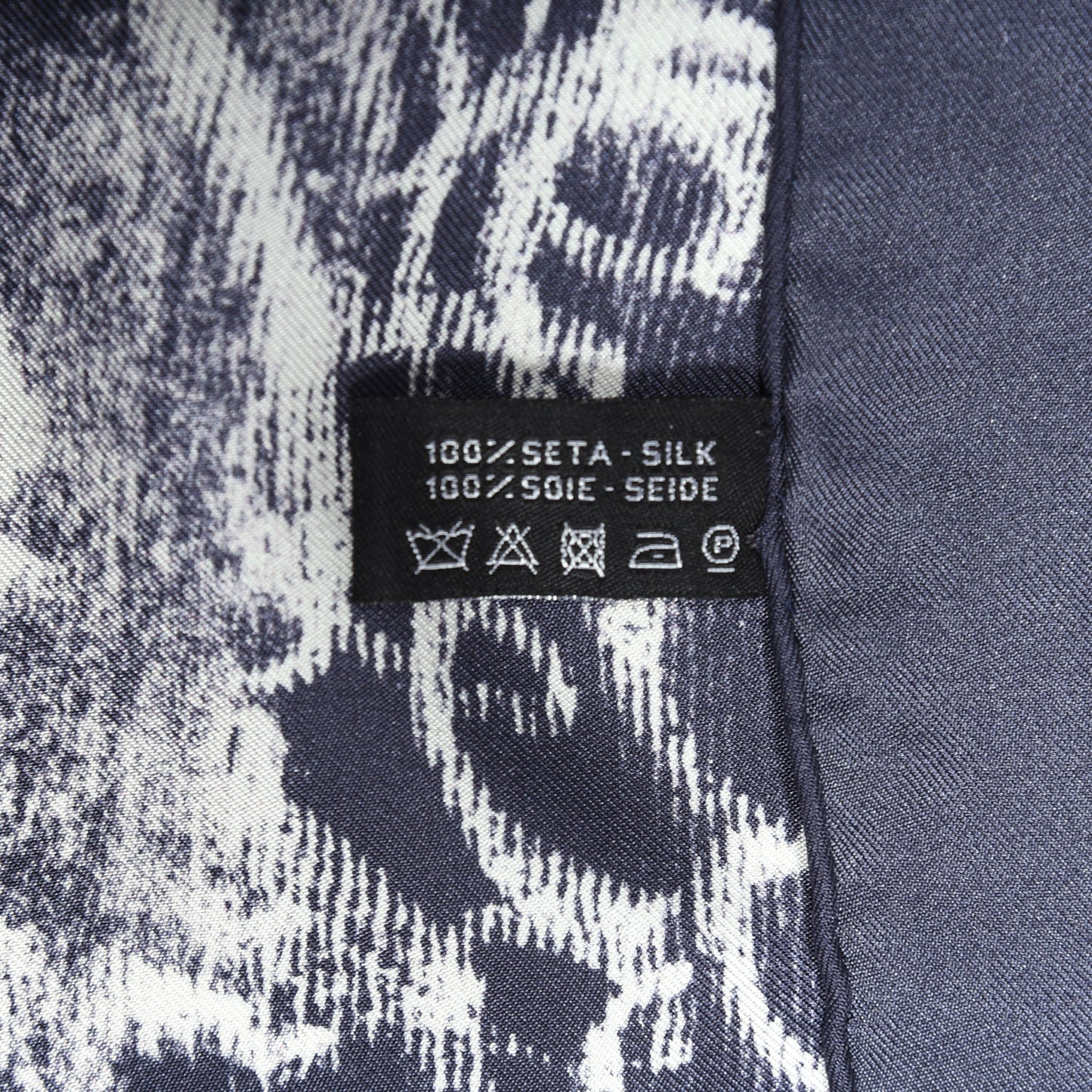 Silk Chalk Print Scarf Multicolor