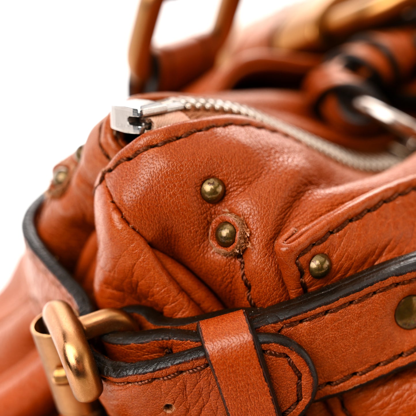 Calfskin Medium Paddington Satchel Ecureil Brown