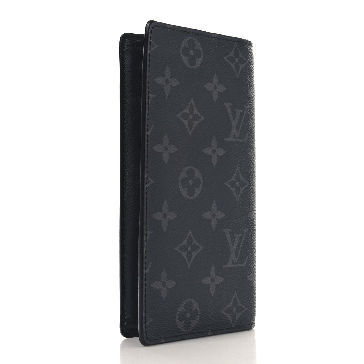 Louis Vuitton Monogram Eclipse Brazza Wallet 2 of 5
