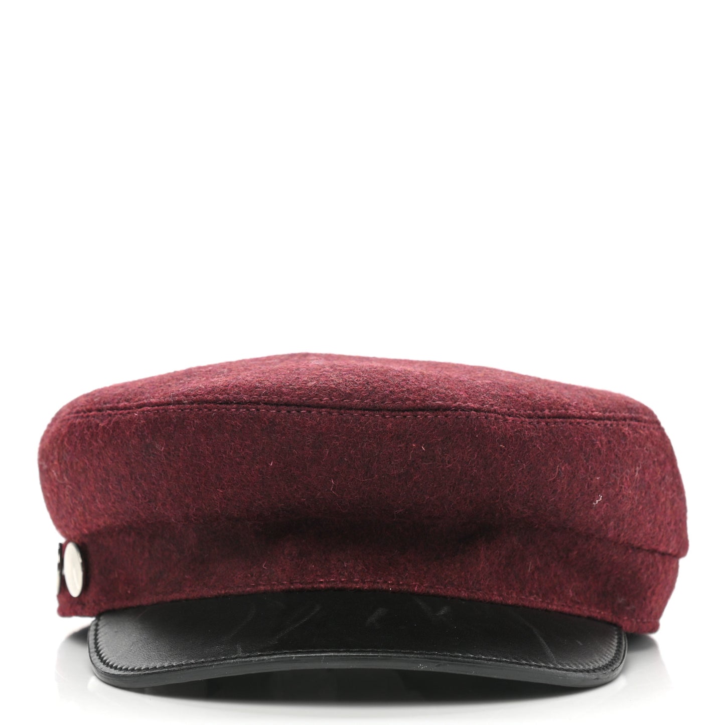 Glossy Lambskin Wool Womens Vauban Cap 56