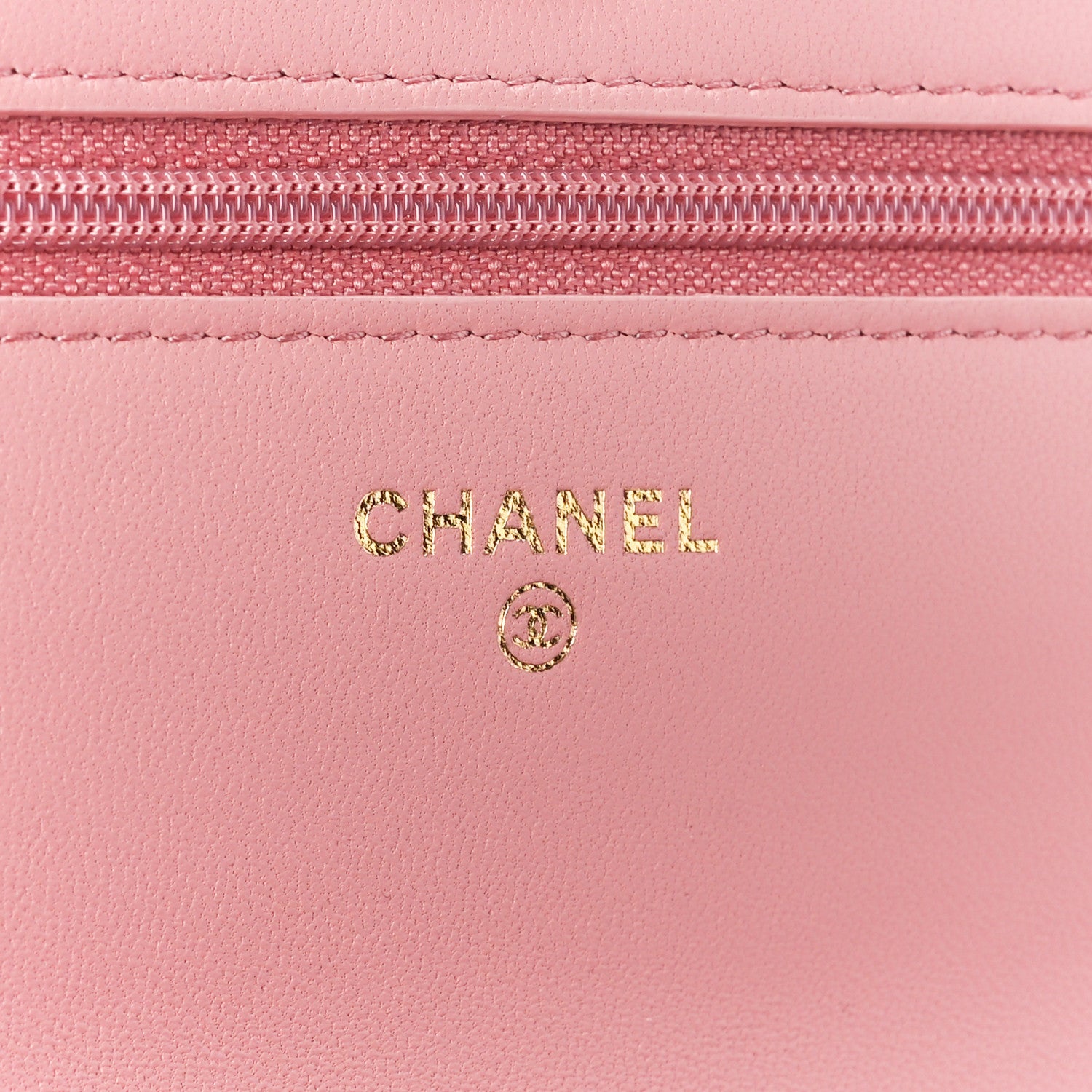 Chanel Lambskin Quilted CC Pearl Crush Wallet on Chain WOC Pink 9 of 15