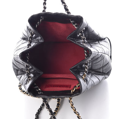 Chanel Aged Calfskin Quilted Small Gabrielle Backpack Black 5 of 10
