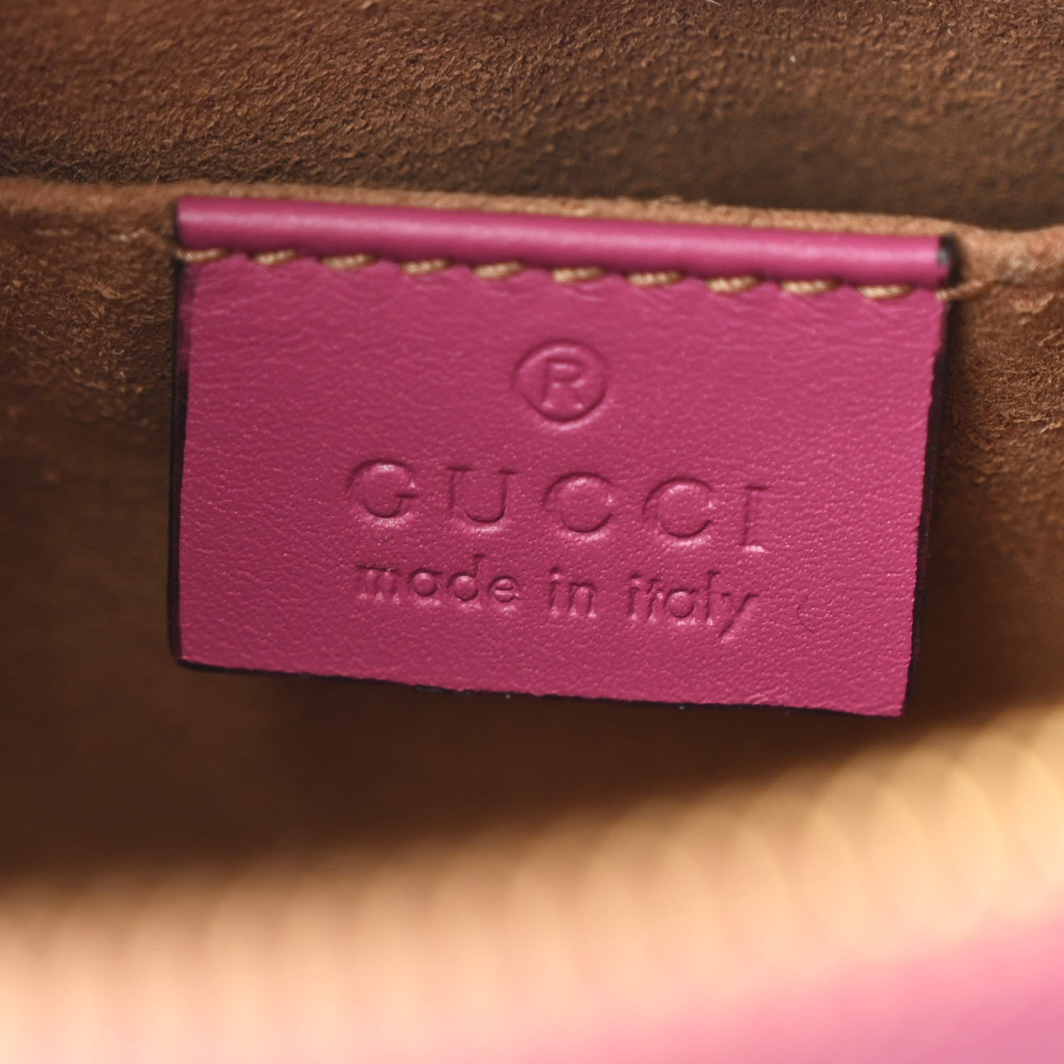 Gucci GG Supreme Monogram Mini Zip Top Tote Beige Dry Rose 6 of 10