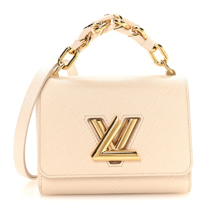Louis Vuitton Epi Twist Braided Chain Shoulder Bag PM Quartz White 1 of 11