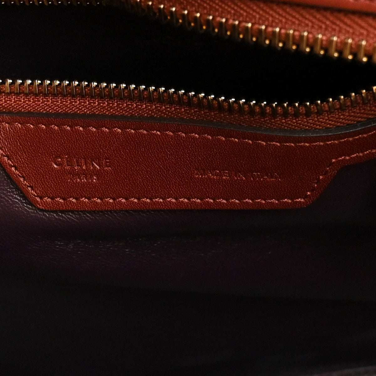 Celine Smooth Calfskin Micro Luggage Burgundy 11 of 21