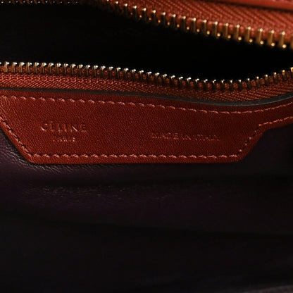 Celine Smooth Calfskin Micro Luggage Burgundy 11 of 21