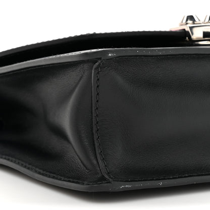 Prada City Calfskin Saffiano Racing Logo Elektra Shoulder Bag Fuxia Black 8 of 10