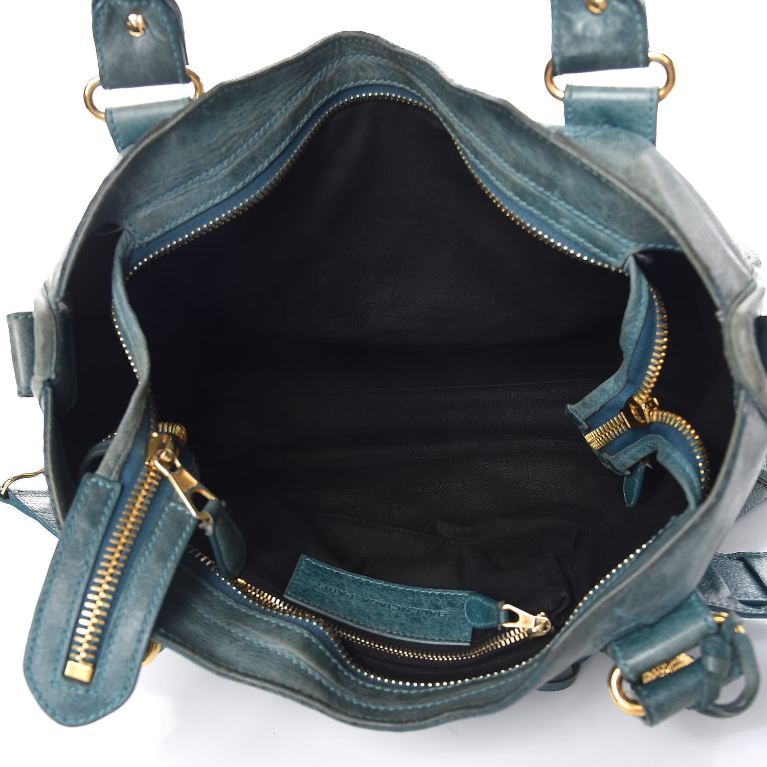 Balenciaga Agneau Giant 21 Gold Hardware City Aquamarine 5 of 12