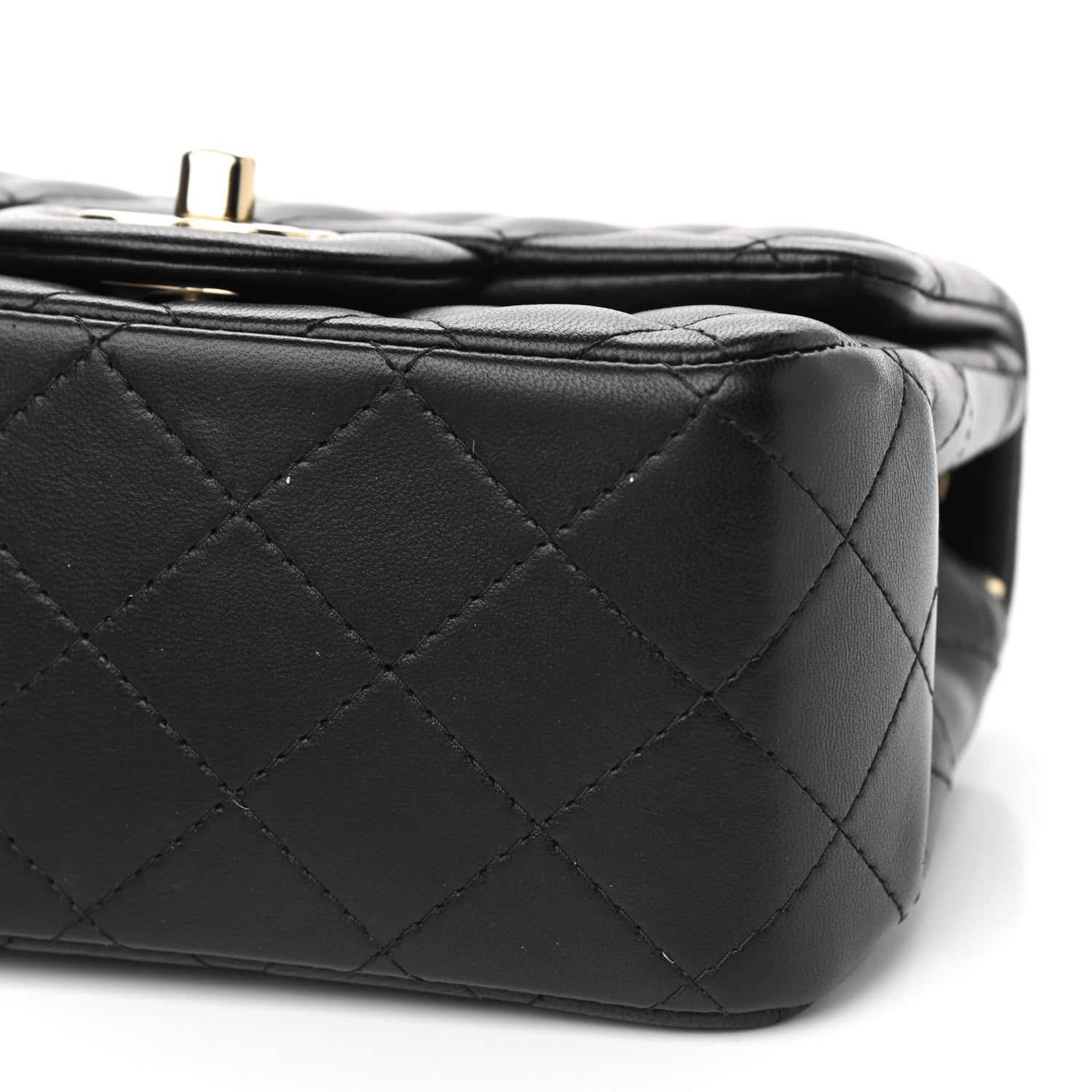 Chanel Lambskin Quilted Mini Square Flap Black 9 of 9