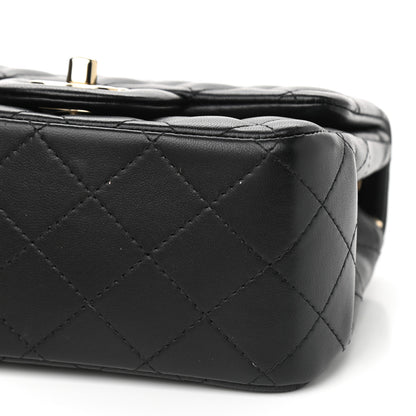 Chanel Lambskin Quilted Mini Square Flap Black 9 of 9
