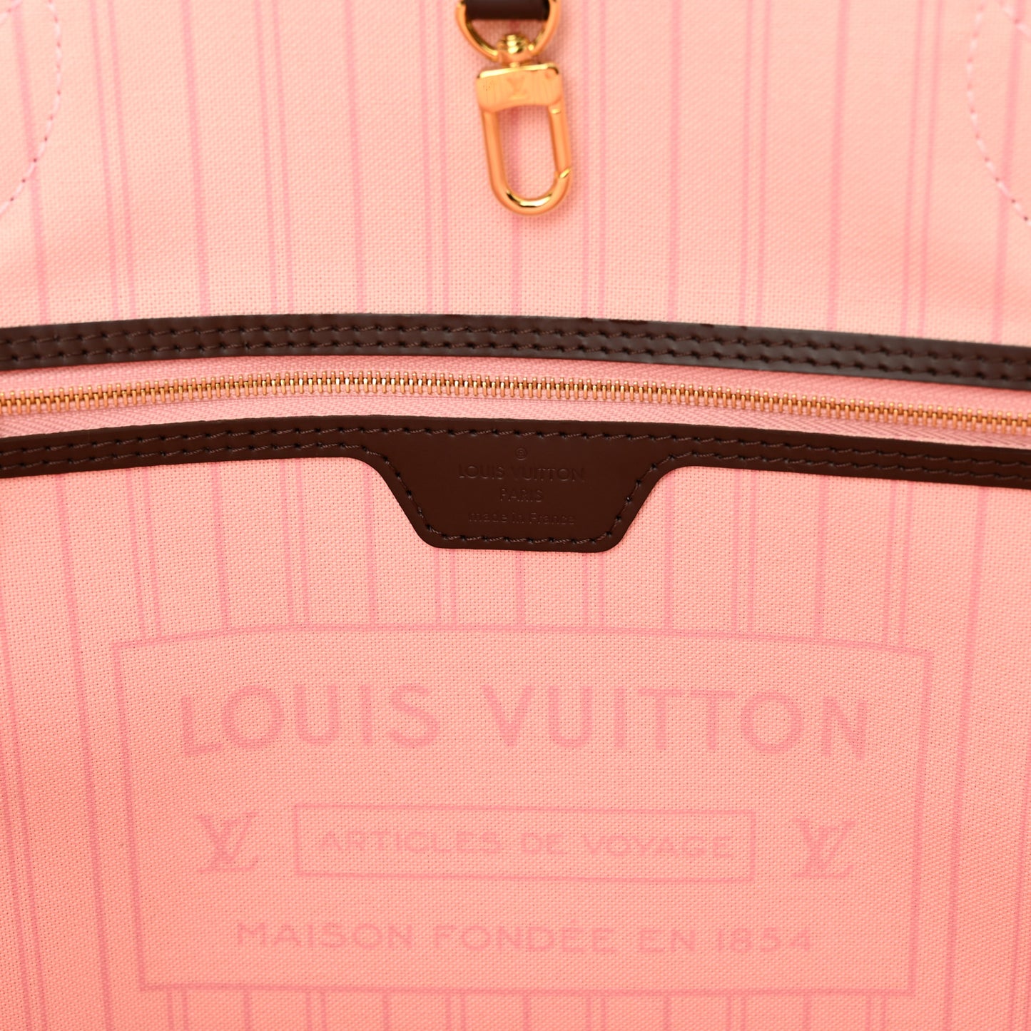 Damier Ebene Neo Neverfull MM Rose Ballerine