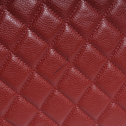 Chanel Caviar Large Cosmetic Case Rouge 9 of 9