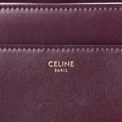 Celine Satinated Calfskin Medium 16 Top Handle Bag Burgundy 6 of 8