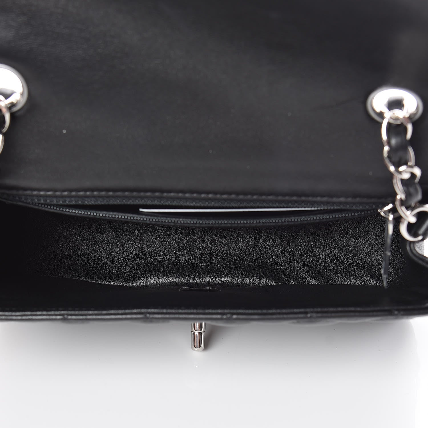Chanel Lambskin Quilted Mini Rectangular Flap Black 7 of 10