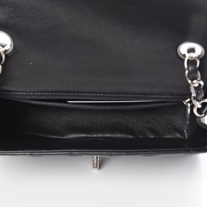 Chanel Lambskin Quilted Mini Rectangular Flap Black 7 of 10