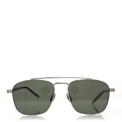 Saint Laurent Acetate Metal Aviator SL665 Sunglasses Black 2 of 8
